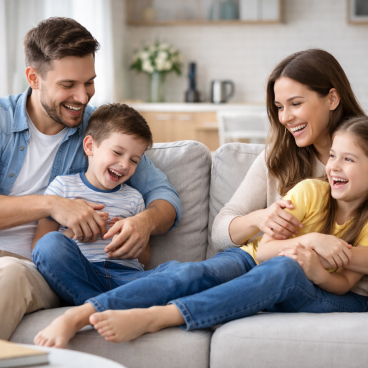 Family relaxing